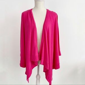 Lane Bryant Draped Overpiece Hot Pink Size: 22/24